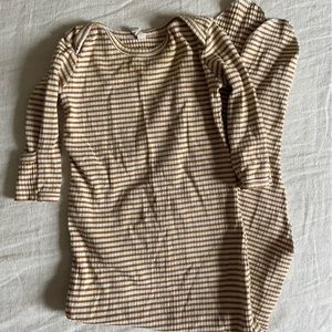 Quincy Mae striped sleep gown